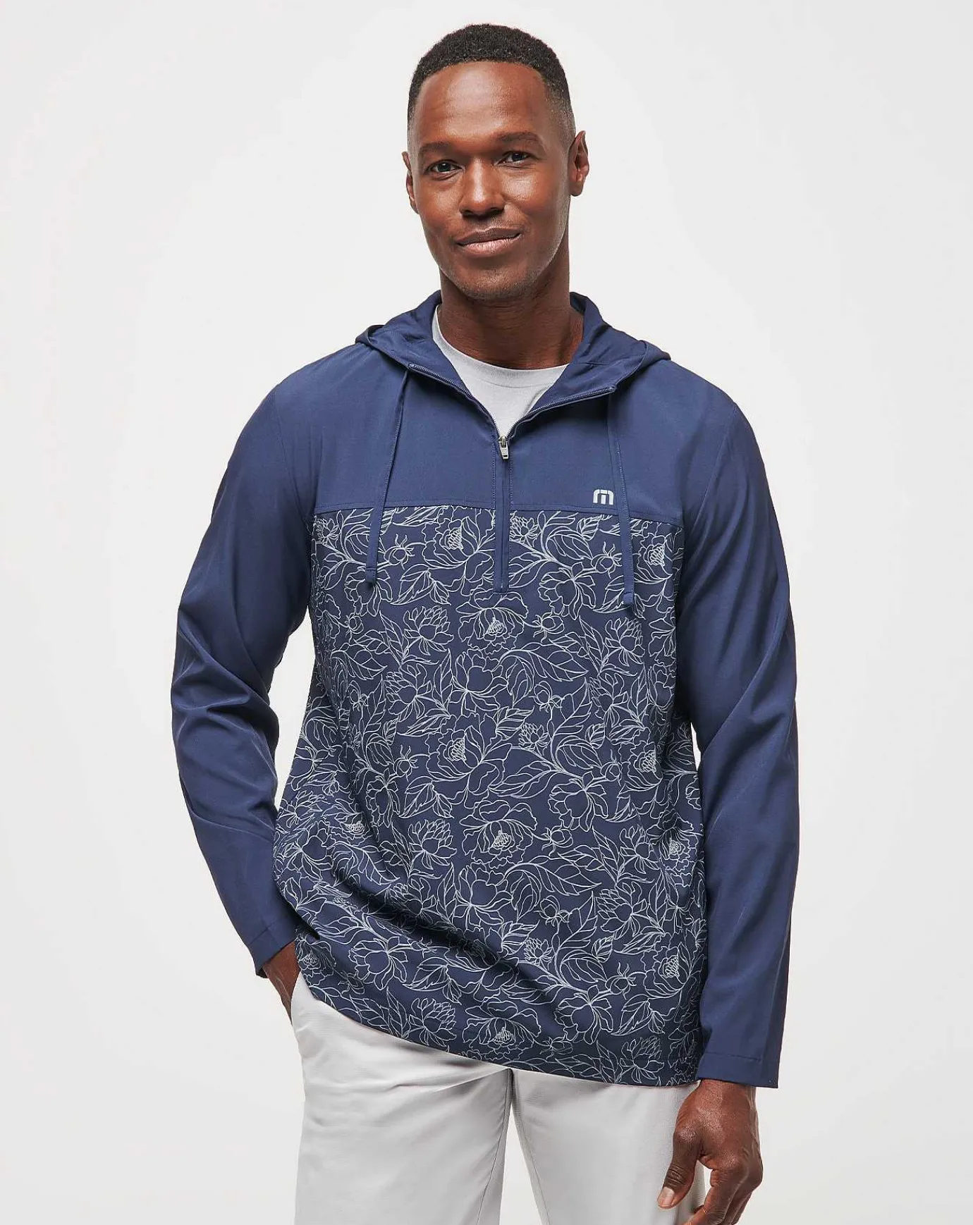 TravisMathew Blooming Orchid Quarter Zip Hoodie> Quarter Zips