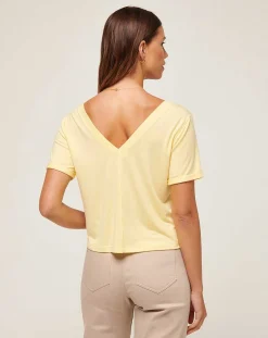TravisMathew Calm Waters Vneck Top><noscript><img width=