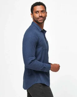 TravisMathew Cloud Flannel Button-Up><noscript><img width=