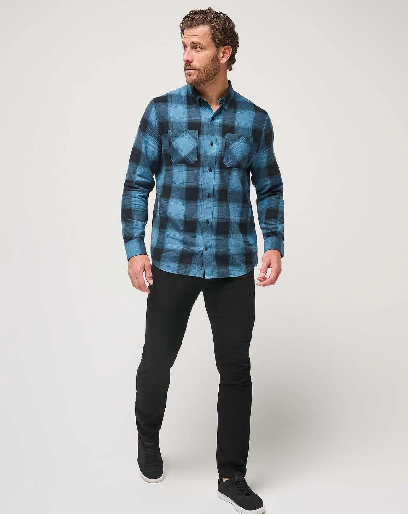 TravisMathew Cloud Flannel Plaid Button-Up> Button-Ups