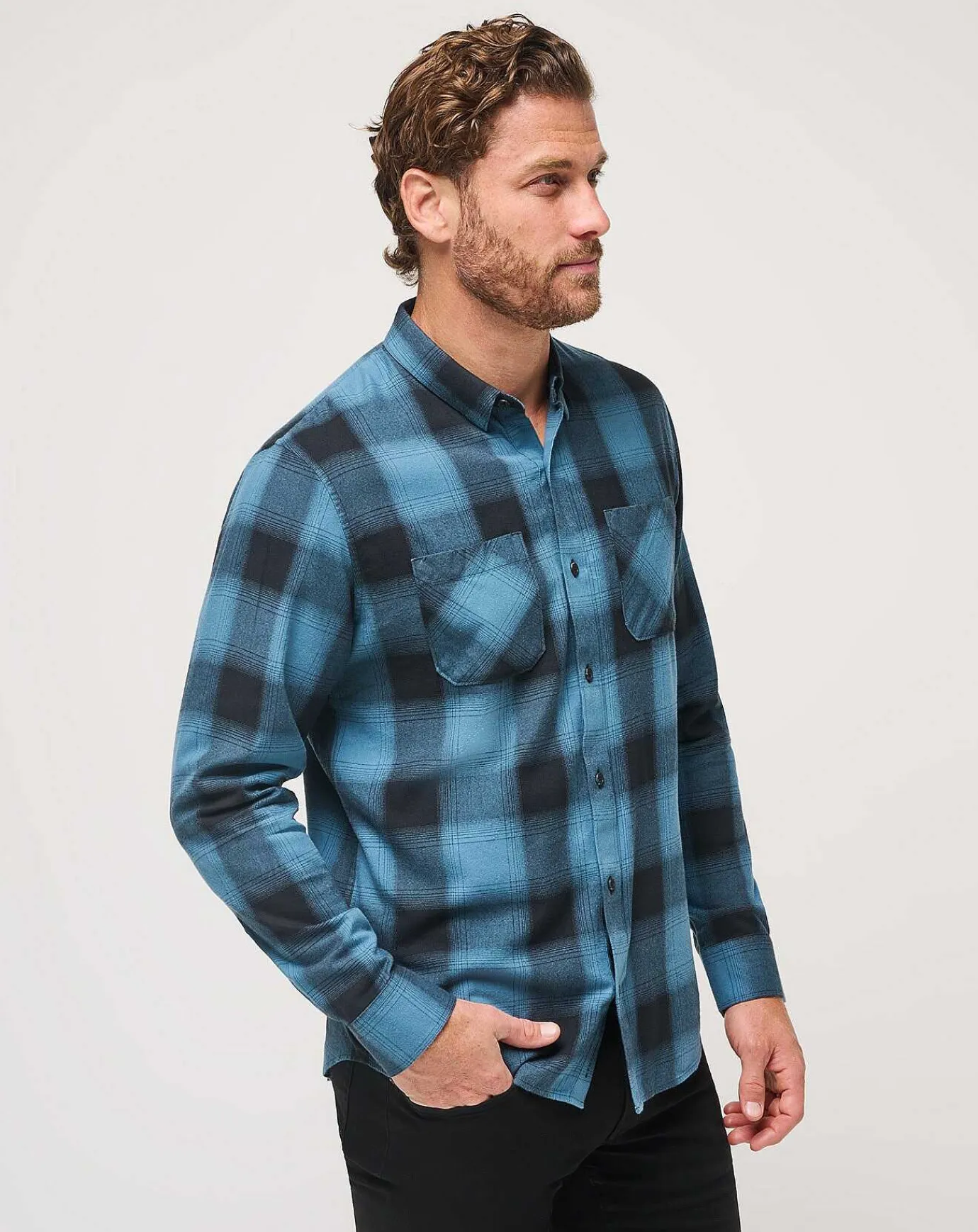 TravisMathew Cloud Flannel Plaid Button-Up> Button-Ups