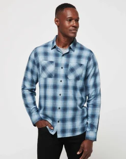 TravisMathew Cloud Flannel Plaid Button-Up> Button-Ups