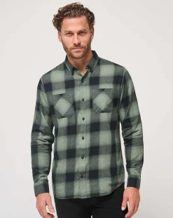 TravisMathew Cloud Flannel Plaid Button-Up> Button-Ups