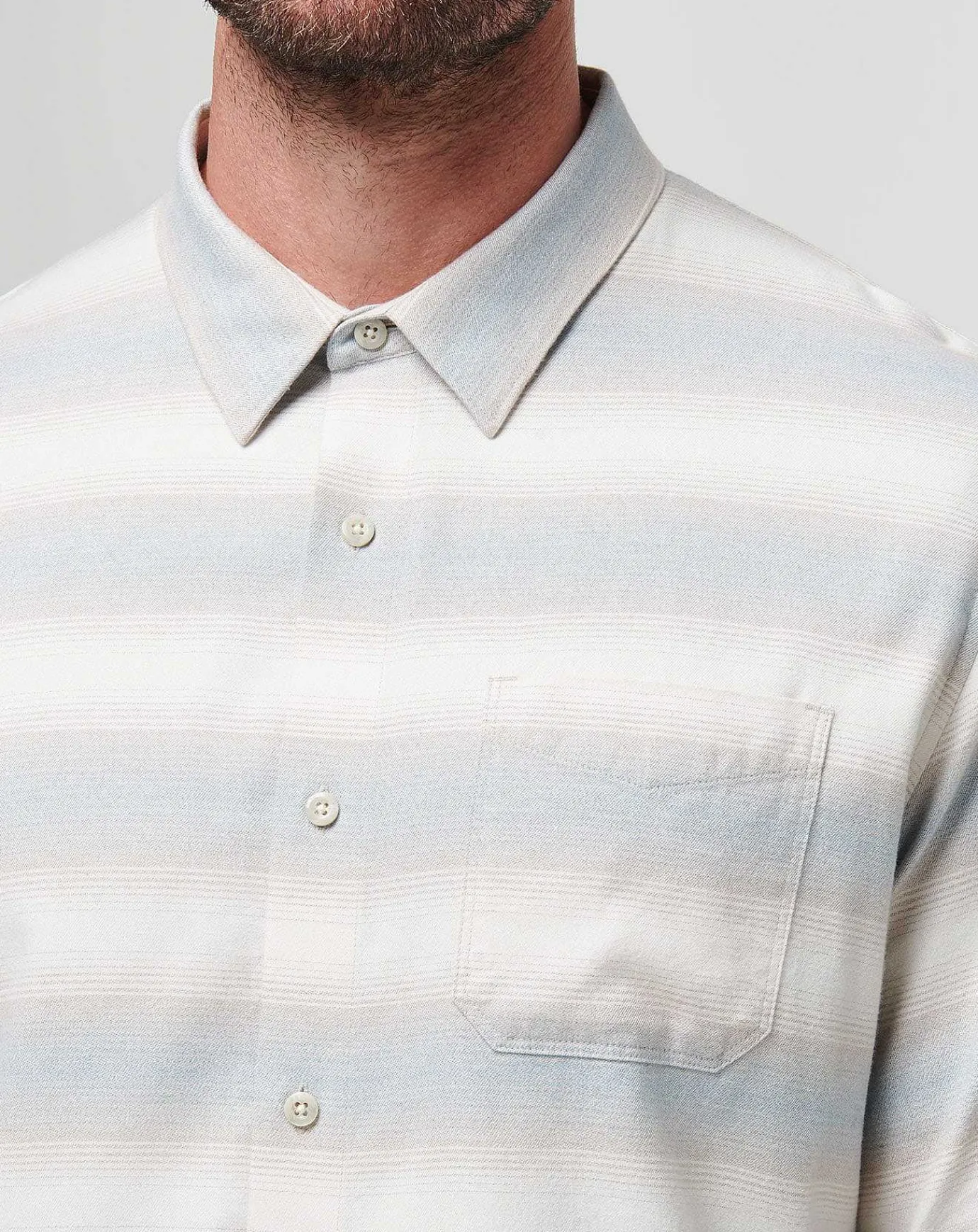 TravisMathew Cloud Flannel Stripe Button-Up> Button-Ups
