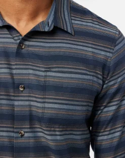 TravisMathew Cloud Flannel Stripe Button-Up> Button-Ups