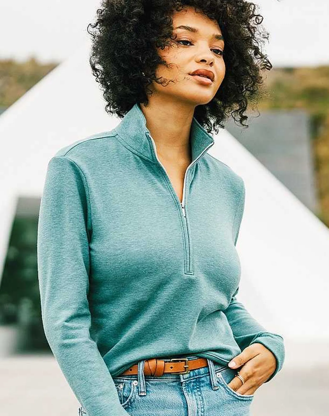 TravisMathew Cloud Fleece Half Zip> Hoodies & Pullovers