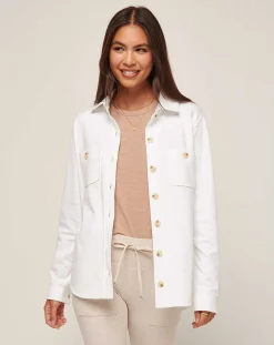 TravisMathew Cloud Fleece Shacket><noscript><img width=