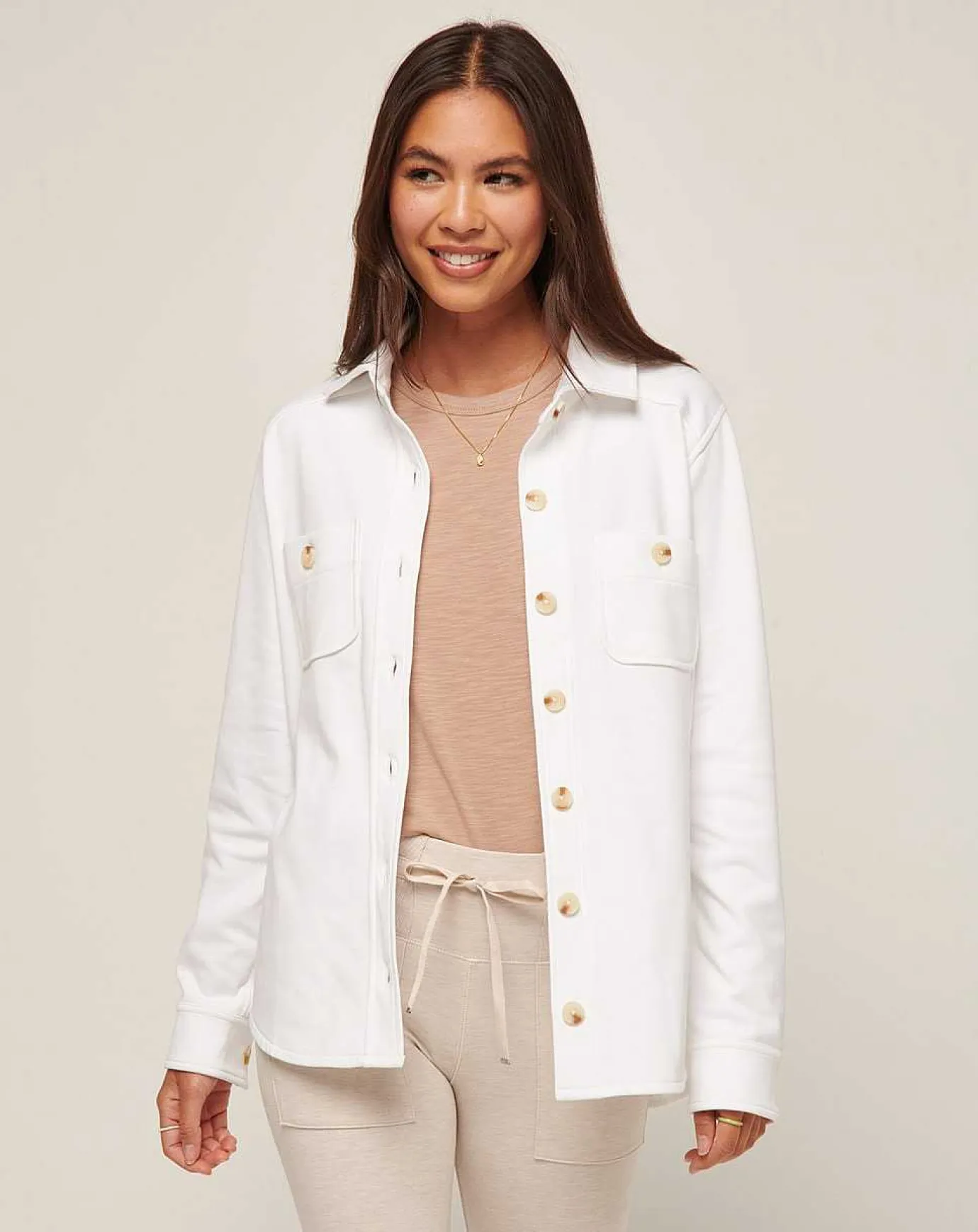 TravisMathew Cloud Fleece Shacket> Shirts & Tops