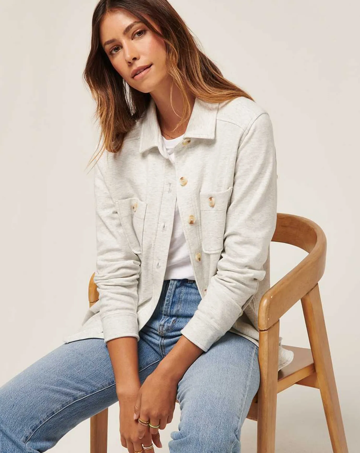 TravisMathew Cloud Fleece Shacket> Shirts & Tops