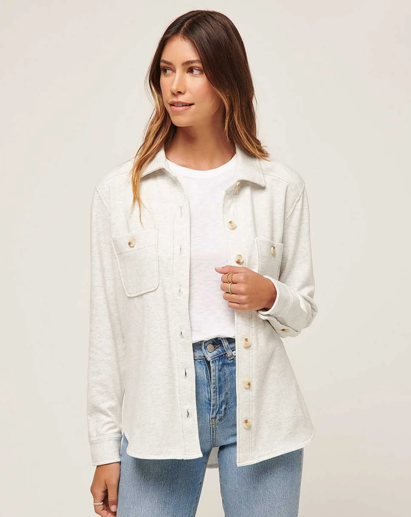 TravisMathew Cloud Fleece Shacket> Shirts & Tops