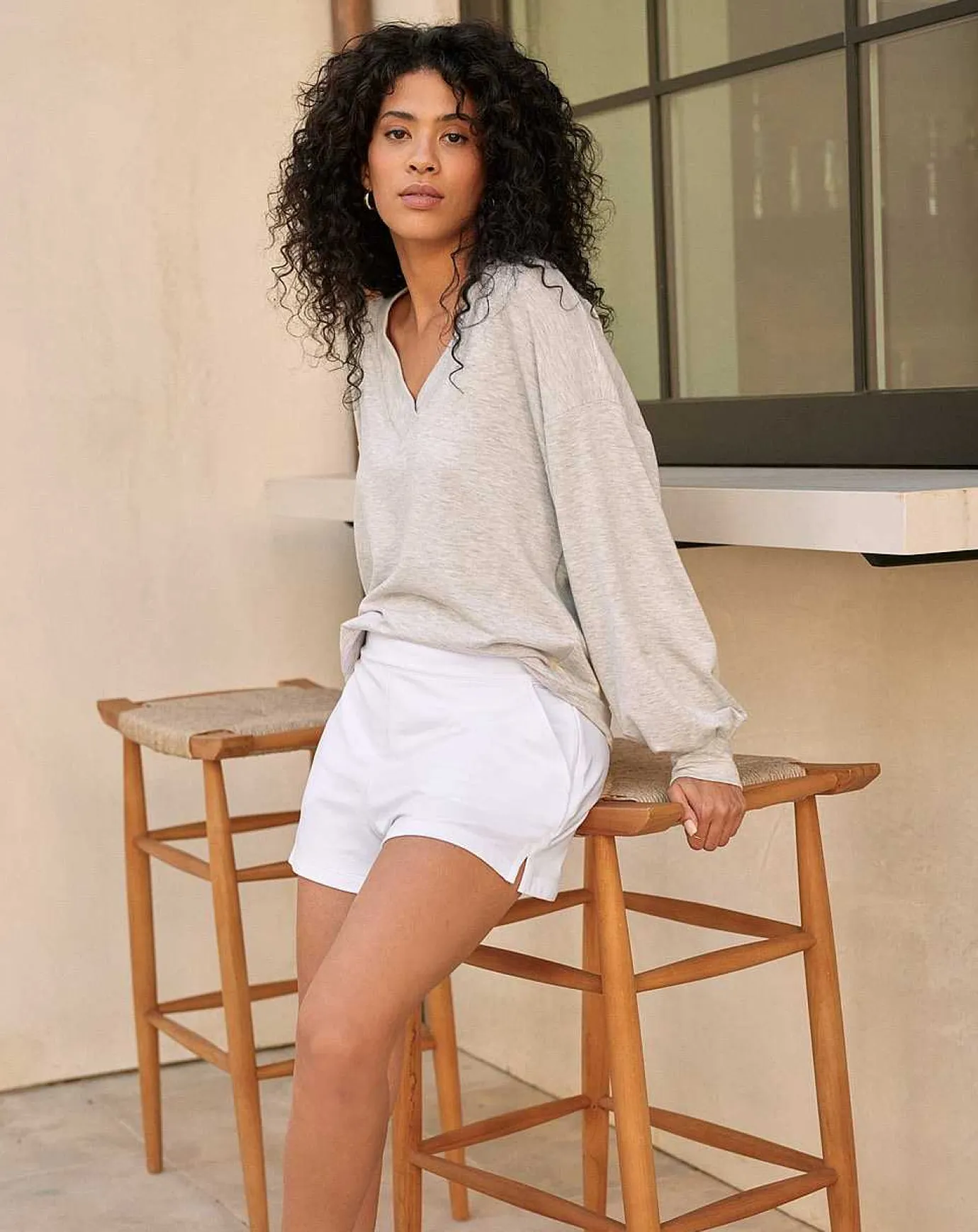 TravisMathew Cloud Terry Vneck Top> Shirts & Tops