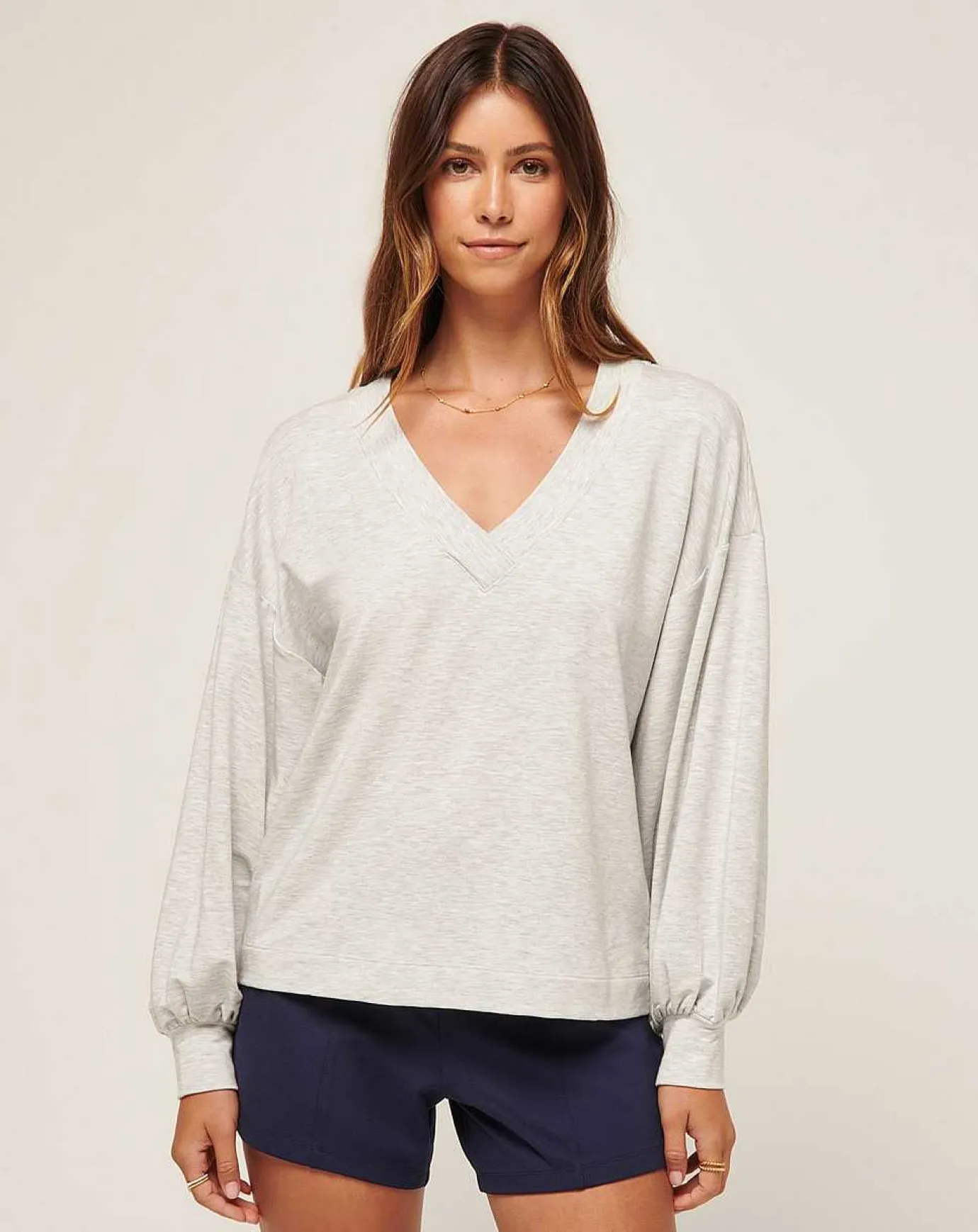 TravisMathew Cloud Terry Vneck Top> Shirts & Tops