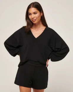 TravisMathew Cloud Terry Vneck Top> Shirts & Tops
