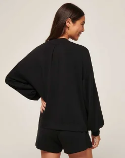 TravisMathew Cloud Terry Vneck Top><noscript><img width=