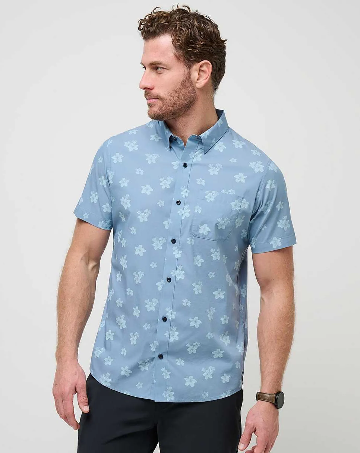 TravisMathew Dine & Drive Button-Up> Polos