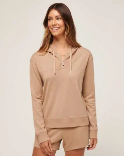 TravisMathew Friday Ponte Half Zip Hoodie><noscript><img width=