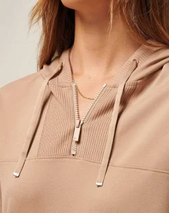 TravisMathew Friday Ponte Half Zip Hoodie><noscript><img width=