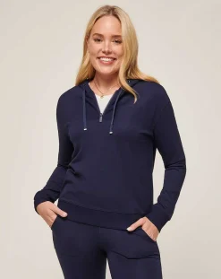 TravisMathew Friday Ponte Half Zip Hoodie> Hoodies & Pullovers