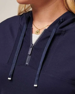 TravisMathew Friday Ponte Half Zip Hoodie><noscript><img width=