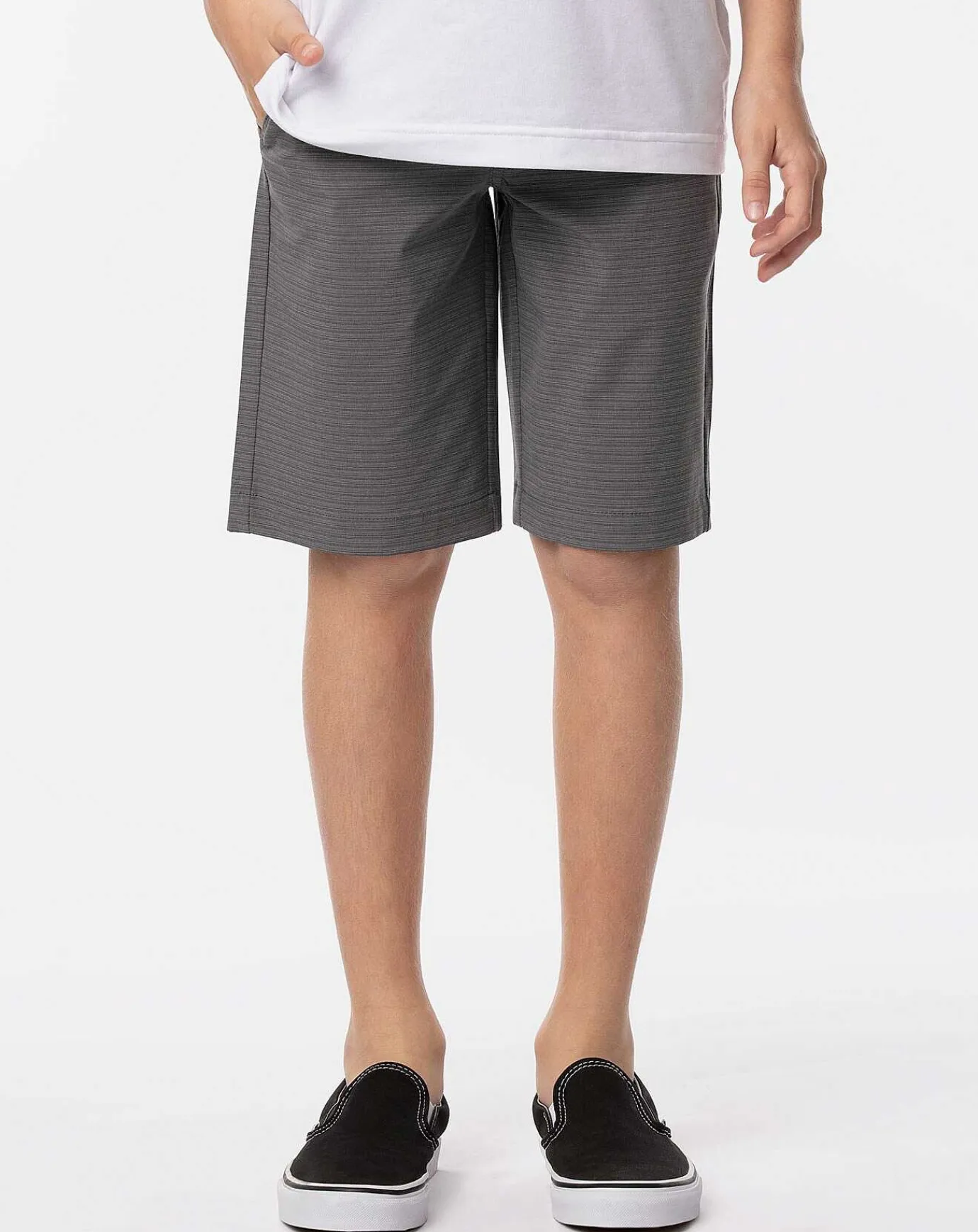 TravisMathew Grey Morning Youth Short> Youth Bottoms