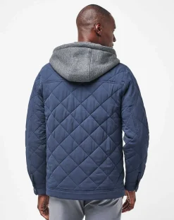 TravisMathew Grey Wave Full Zip Hoodie> Outerwear