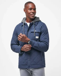 TravisMathew Grey Wave Full Zip Hoodie><noscript><img width=