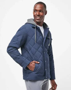 TravisMathew Grey Wave Full Zip Hoodie><noscript><img width=
