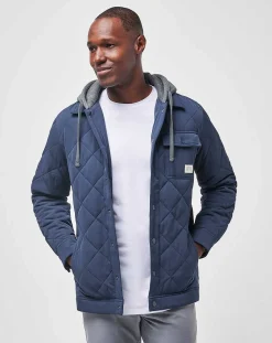 TravisMathew Grey Wave Full Zip Hoodie><noscript><img width=