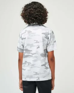 TravisMathew Heater Camo Youth Polo> Youth Tops