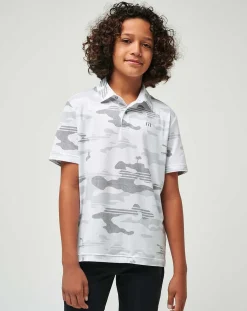 TravisMathew Heater Camo Youth Polo><noscript><img width=