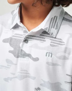 TravisMathew Heater Camo Youth Polo><noscript><img width=