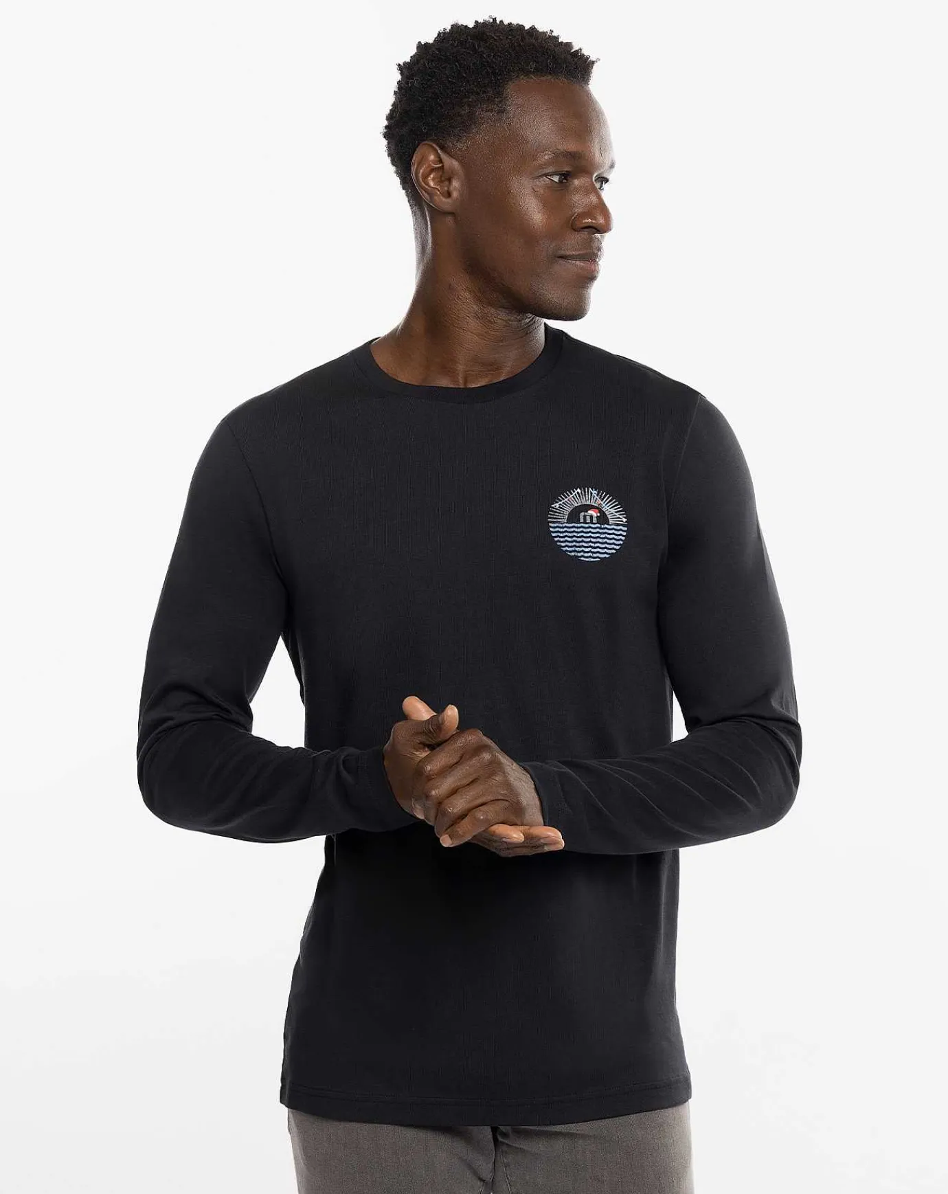 TravisMathew Kona Coffee Long Sleeve Tee> Tees