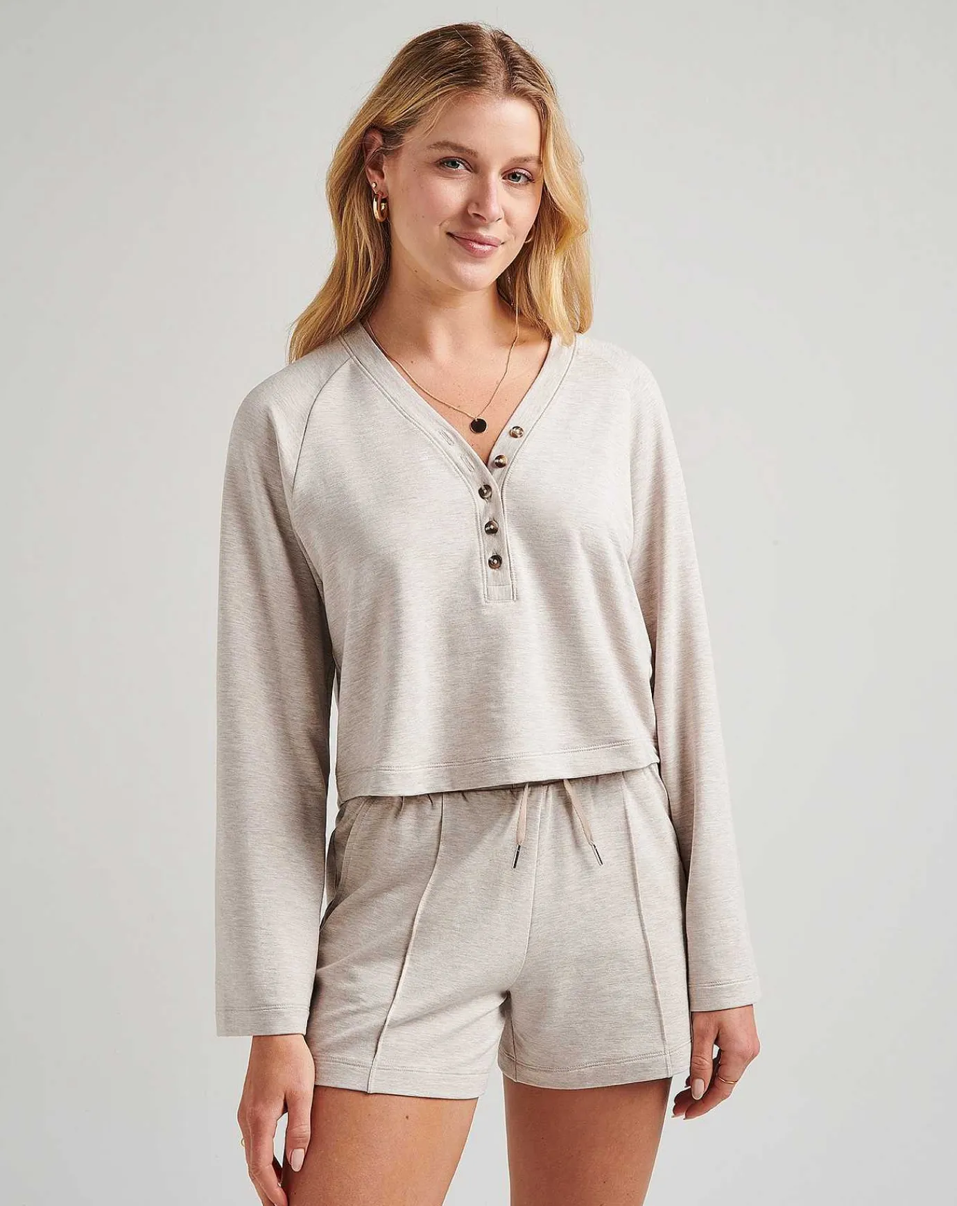 TravisMathew Los Altos Cloud French Terry Top> Shirts & Tops