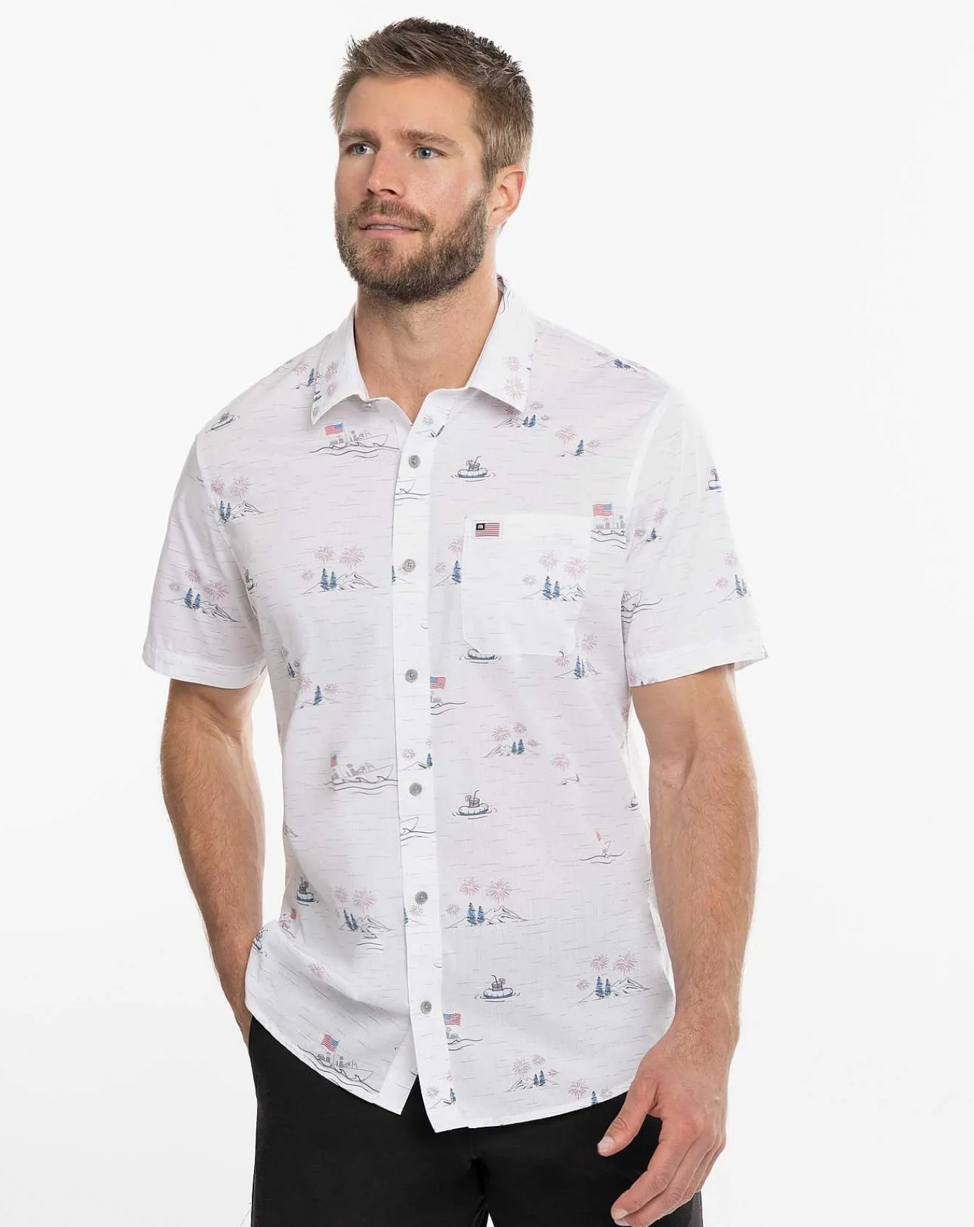 TravisMathew Lounge Town Button-Up> Button-Ups
