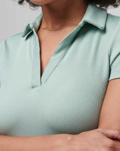 TravisMathew Moveknit Vneck Polo> Polos