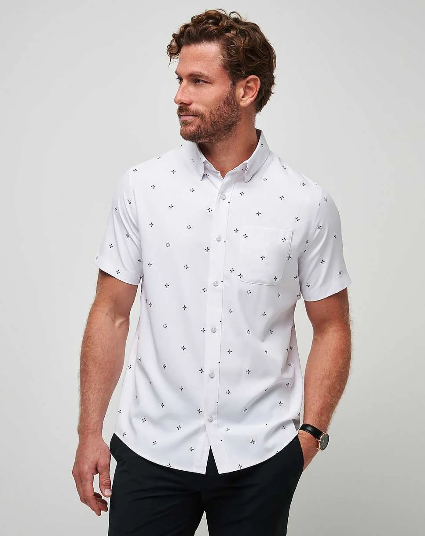 TravisMathew Olive Branch Button-Up> Button-Ups