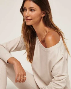 TravisMathew Portugal Off The Shoulder Ponte Top><noscript><img width=