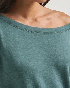 TravisMathew Portugal Off The Shoulder Ponte Top><noscript><img width=