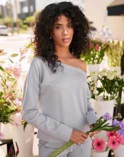 TravisMathew Portugal Off The Shoulder Ponte Top> Shirts & Tops