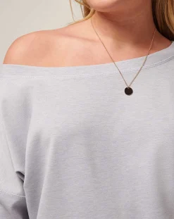 TravisMathew Portugal Off The Shoulder Ponte Top><noscript><img width=