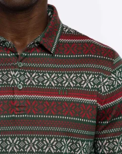 TravisMathew Pure Gold Long Sleeve Polo><noscript><img width=