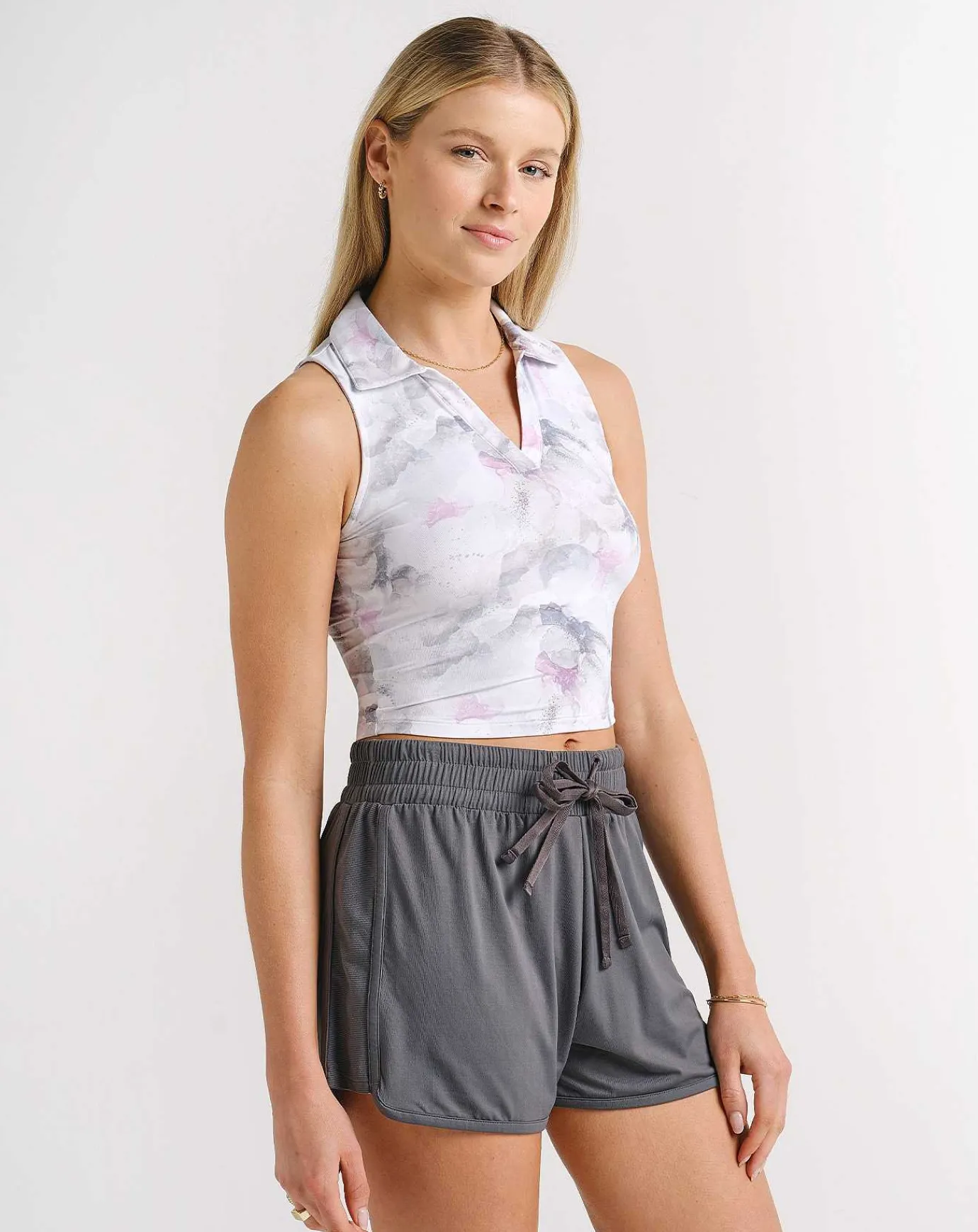 TravisMathew Scene Change Crop Polo> Polos
