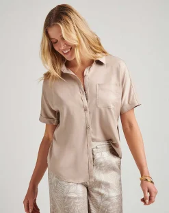 TravisMathew Seaside Bliss Tie Front Top><noscript><img width=
