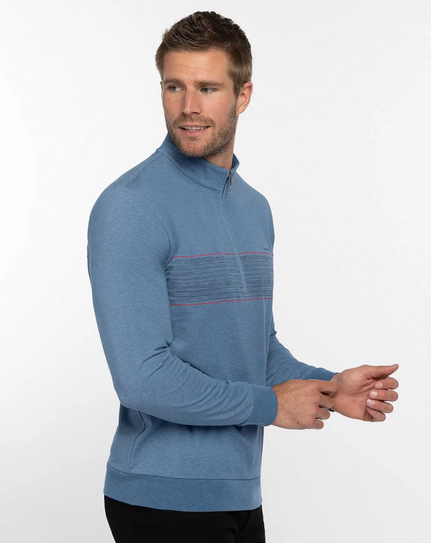 TravisMathew Splash Of Color Quarter Zip> Quarter Zips