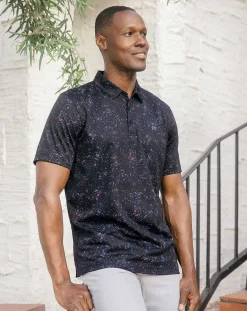 TravisMathew Splatter Print Polo><noscript><img width=