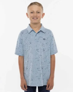 TravisMathew Splatter Print Youth Polo> Youth Tops