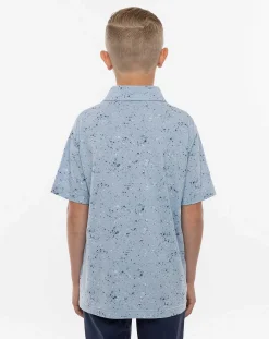 TravisMathew Splatter Print Youth Polo><noscript><img width=