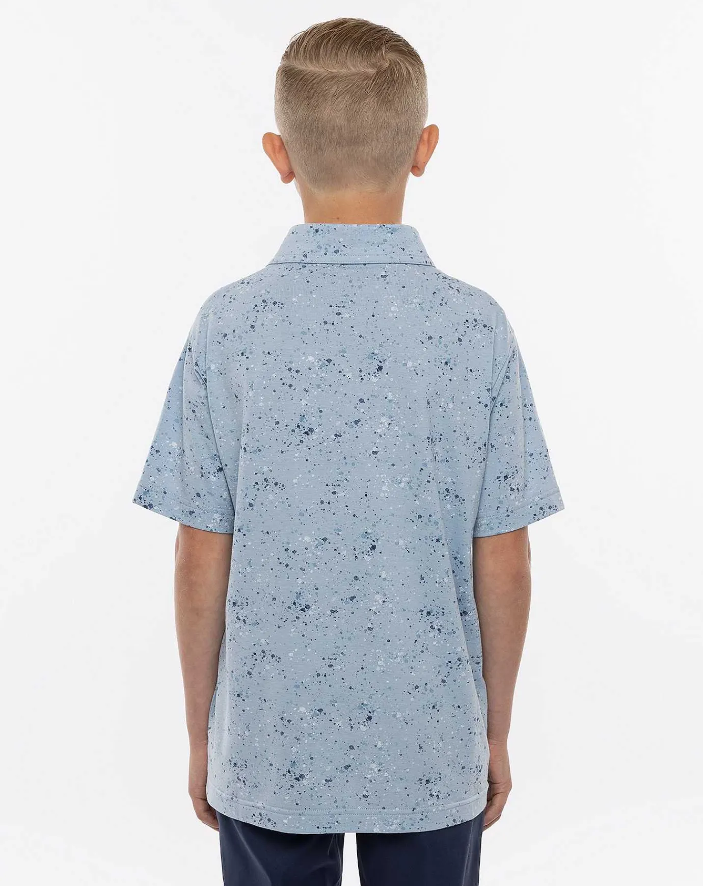 TravisMathew Splatter Print Youth Polo> Youth Tops