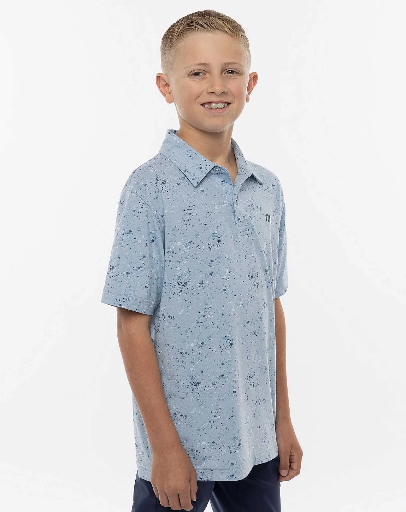 TravisMathew Splatter Print Youth Polo> Youth Tops