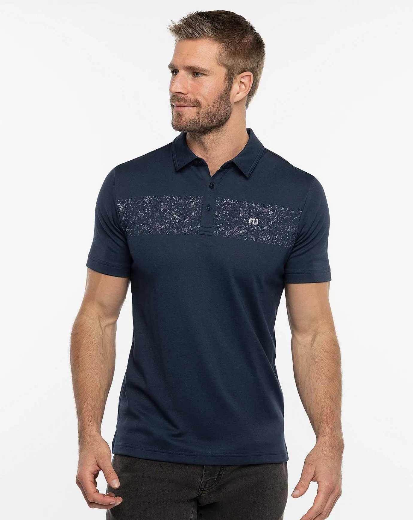 TravisMathew Splatter Stripe Polo> Polos